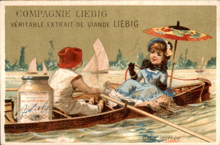 法國 - Liebig Chromo S100 - 一次划船事故 - 明信片 (6) - 1878-1878