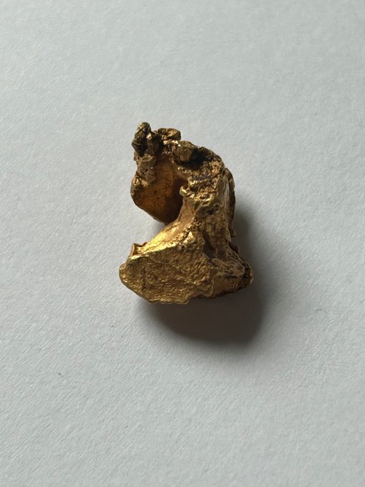 金色 金塊 - 高度: 15 mm - 闊度: 11 mm- 7.01 g - (1)