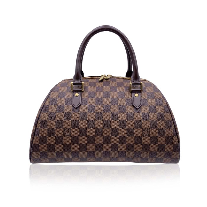 Louis Vuitton - Damier Ebene Canvas Ribera MM Satchel Bag Handbag Τσάντα