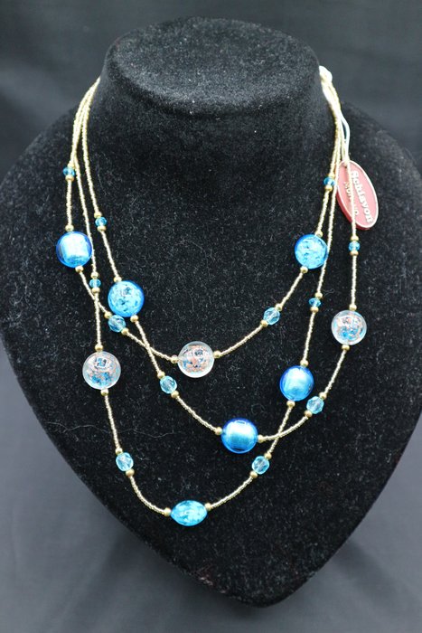 Schiavon – Halskette mit Muranoglasperlen - Halskette