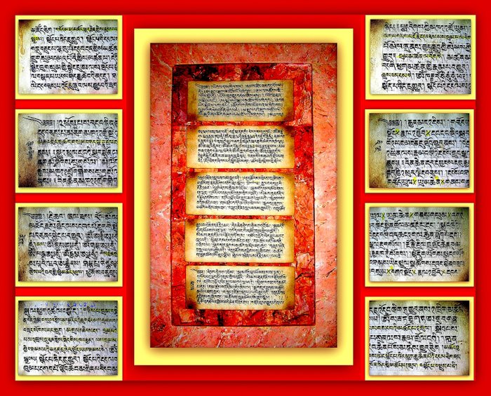 Huáng Dì 黃帝 / 黄帝 Der Gelbe Kaiser - Astrologie-Handschrift, Sonne, Mond & Planeten, Himmelskarte, Kunst des Sternenwahrsagens, Tibet - 1620