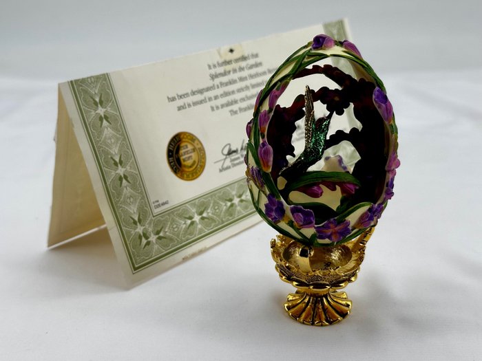 Ovo Fabergé - Ovo de Presépio Imperial - Banhado a ouro, Esmalte, Porcelana