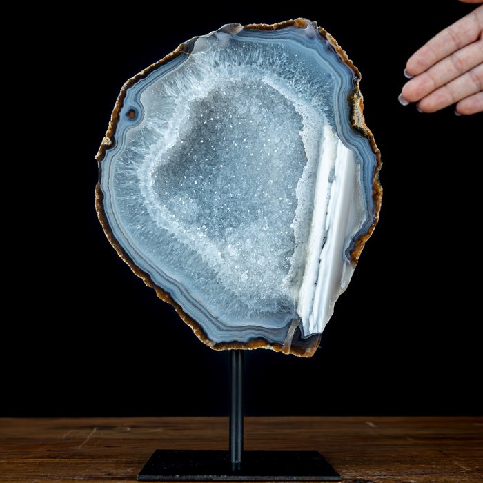 Gorgeous AAA++ Agate and Quartz on Stand, Brazil- 1818.27 g