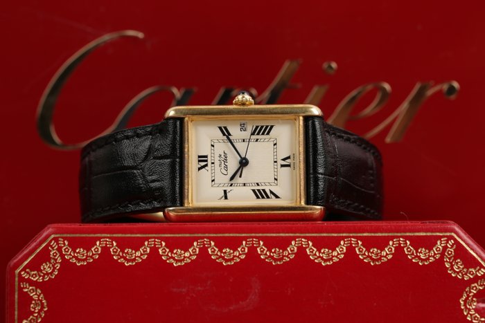 Cartier - Tank Must de Cartier - Large Size Date - 2413 - Mężczyzna - 2000-2010