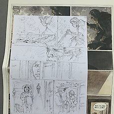Hermann - 1 Original preliminary page - Duke T6 - Le Bout de la piste - 2022 Comic Art