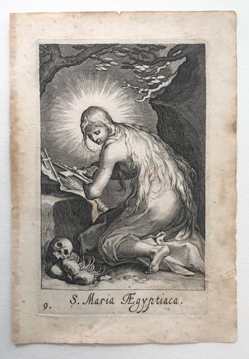 Boetius Adams Bolswert (1585-1633) - S. Maria Egyptiaca, dal Sacra Eremus Ascetriarum
