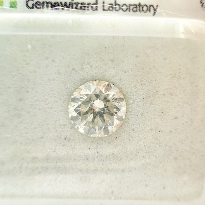 1 pcs Diamant - 0.51 ct - Rund - G - SI2, No Reserve Price!