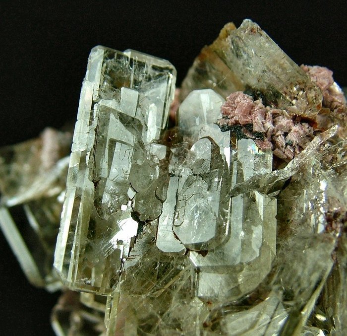 CW1109 Wunderschöner und sehr glänzender Baryt Kristalle auf Muttergestein - Höhe: 62 mm - Breite: 46 mm- 61 g - (1)