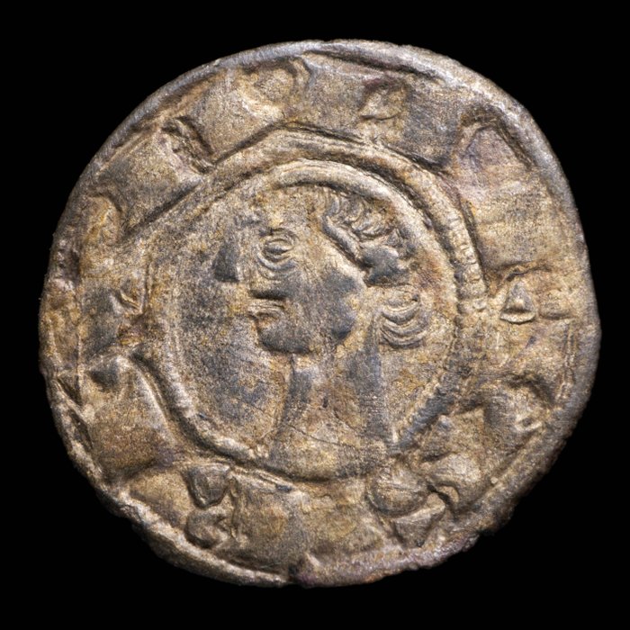 Βασίλειο της Καστίλλης. Alfonso VIII (1158-1214). Dinero Pepión Ceca de Toledo, JCy# 937