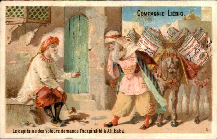 法國 - Liebig Chromo S104 - 巴巴與四十大盜 - 明信片 (6) - 1884-1884