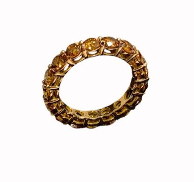 Δαχτυλίδι - 18 καράτια Ροζ χρυσό Διαμάντι  (Φυσικό) 
