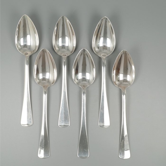 ''Haags Lofje'' Dinerlepels - M.J. Gerritsen - Spoon (6) - .999 silver