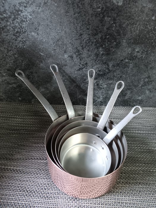 fabrication Française - 燉鍋 (5) - 鍍錫實心銅、鑄鐵