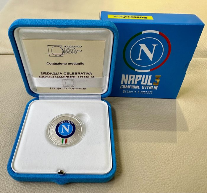 Italien. Silver medal 2023 - Napoli Campione Italia