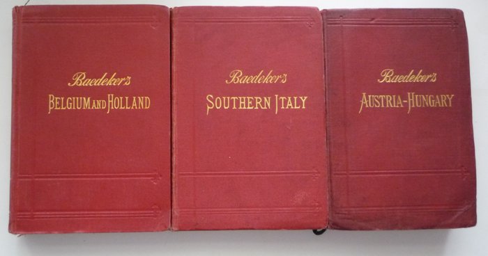 Karl Baedeker - Baedeker's Belgium And Holland/Austria-Hungary/Southern Italy - 1905-1908