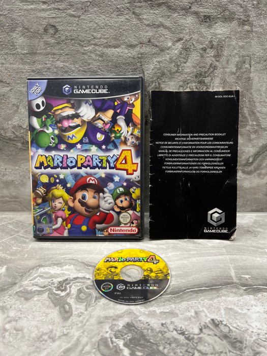 Nintendo - Rare 2002 Mario Party 4 Game for Gamecube Complete - Jeu vidéo - Dans la boîte d'origine