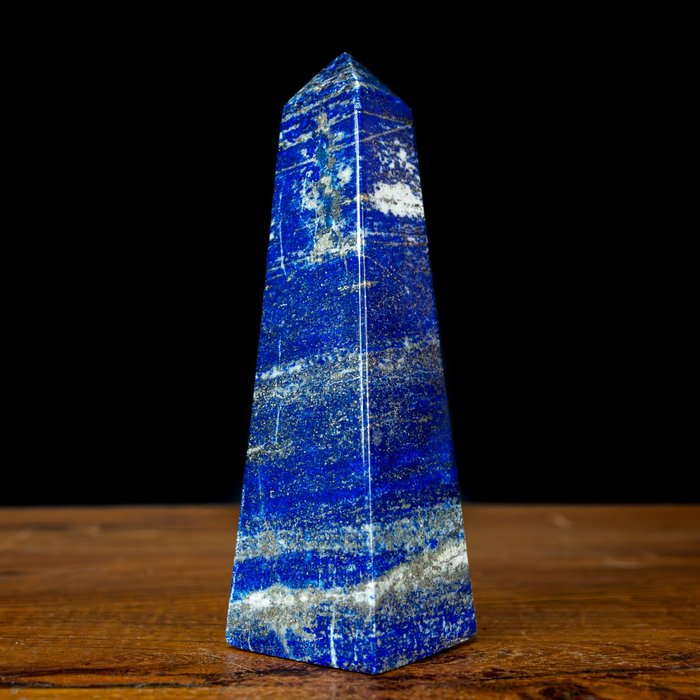 Natural AAA+ Royal Blue Lapis Lazuli Obelisk- 356.88 g