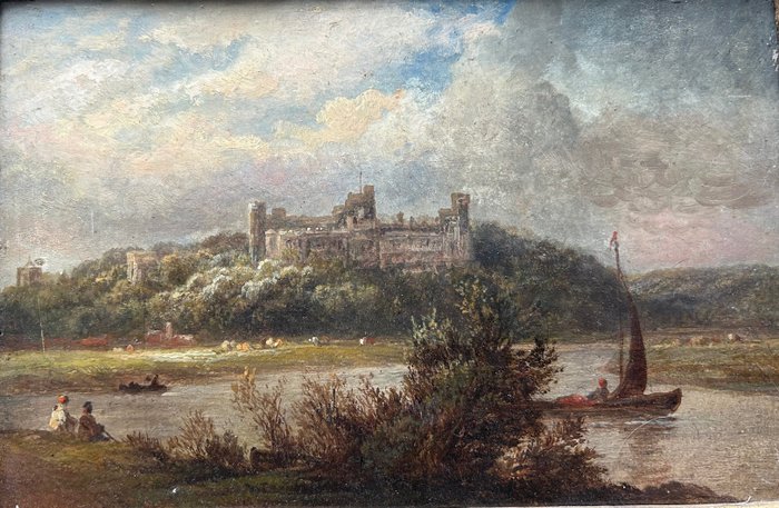 Attributed to David Cox (1783-1859) - Arundel Castle from the river