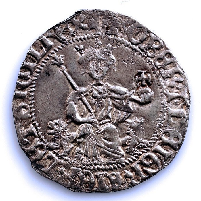 意大利， 那不勒斯王国. Robeto D'Anjou (1309-1317). Gigliato