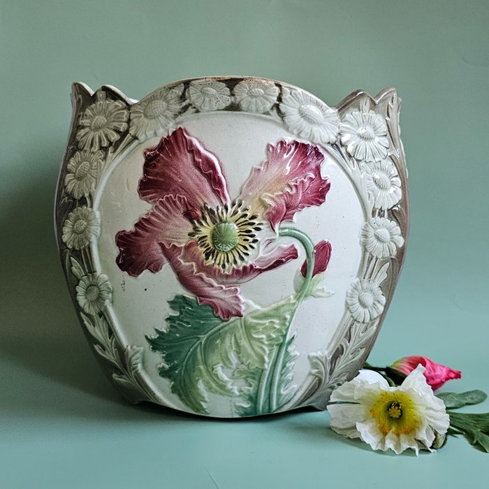 Keller et Guérin de Luneville - Vaso di fiori - Ceramica