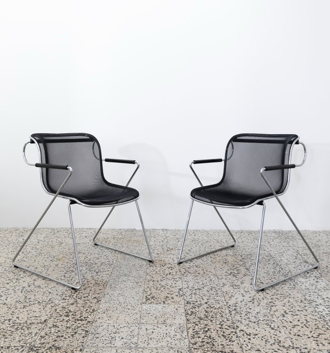 Anonima Castelli - Charles Pollock - 椅子 (2) - 佩内洛普 - 钢, 聚氨酯