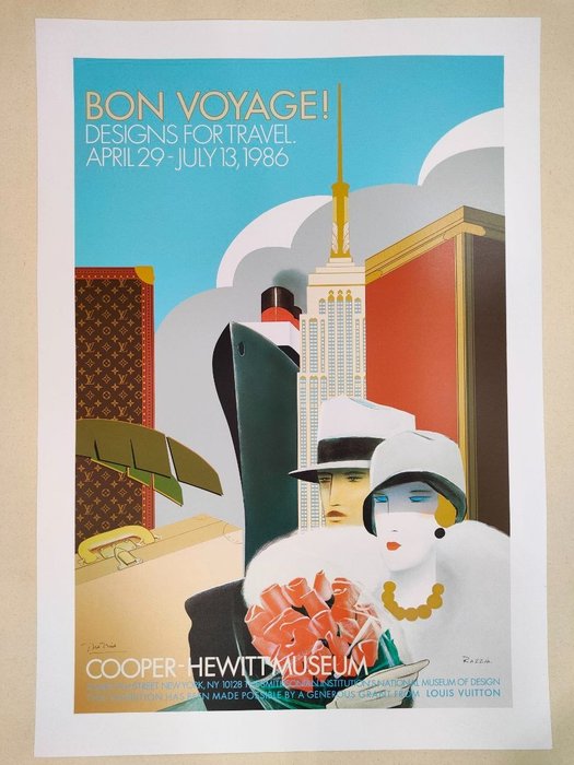 Razzia - Manifesto pubblicitario - Louis Vuitton Bon Voyage - 1980s
