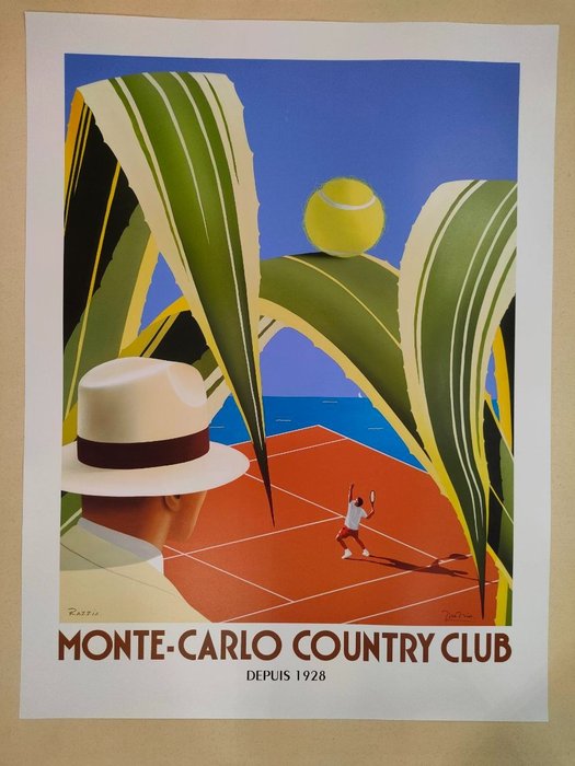 Razzia - Manifesto pubblicitario - Montecarlo Country Club Tennis - 2000-tallet