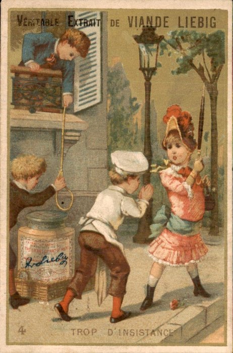 France - Liebig Chromo S122 - UN CHEF FAIT LA COURTE - Carte postale (6) - 1883-1883