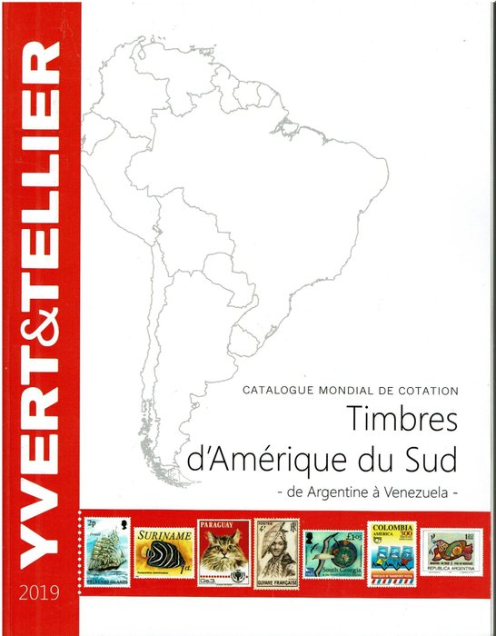 南美 2019 - Yvert & Tellier Amerique du Sud 目录
