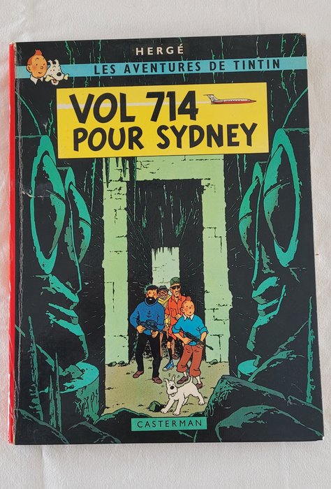 Tintin - Vol 714 pour Sydney (B37) - 2ème Tirage - C - 1 Album - Erstausgabe - 1968