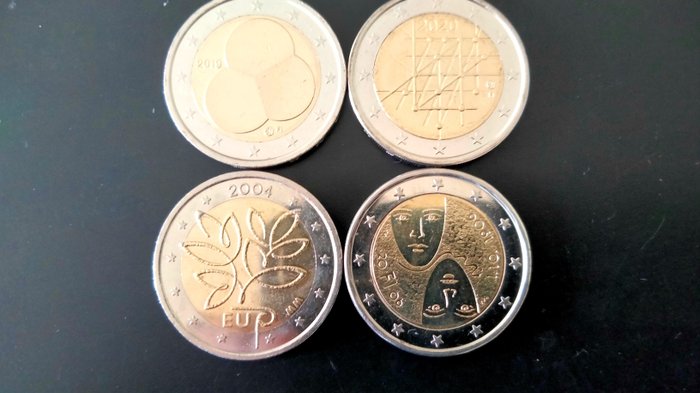 Finland. 2 Euro 2004/2020 (incl. 2 euro "Enlargement of the EU" (4 pièces)  (Zonder Minimumprijs)