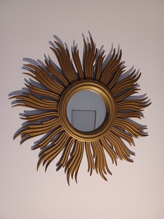 Espelho de parede  - madeira com galhos finos