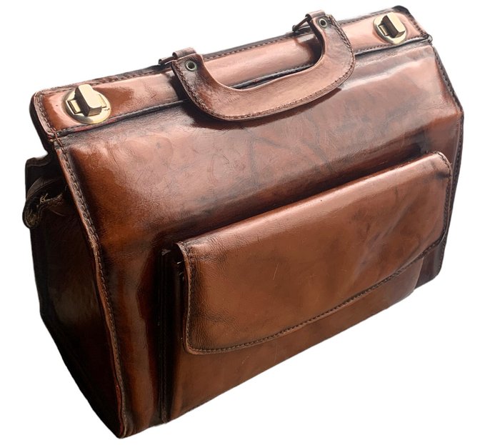 Unsigned - Doctor Bag firmata P.P. Fougy anni 70 - Handtasche