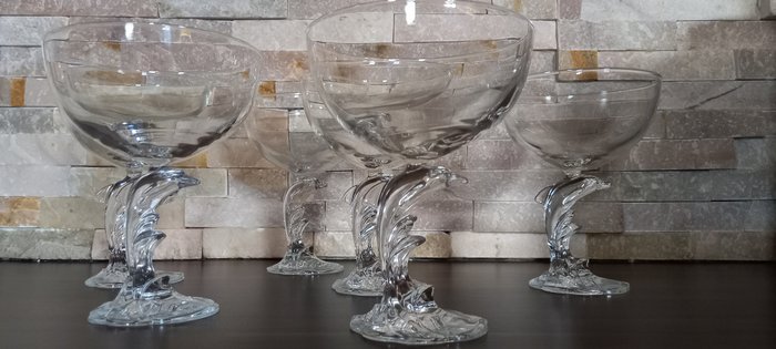 Cristal d'Arques Durand Luminarc - Champagneglass (6) - Dolphy - Glass, Krystall