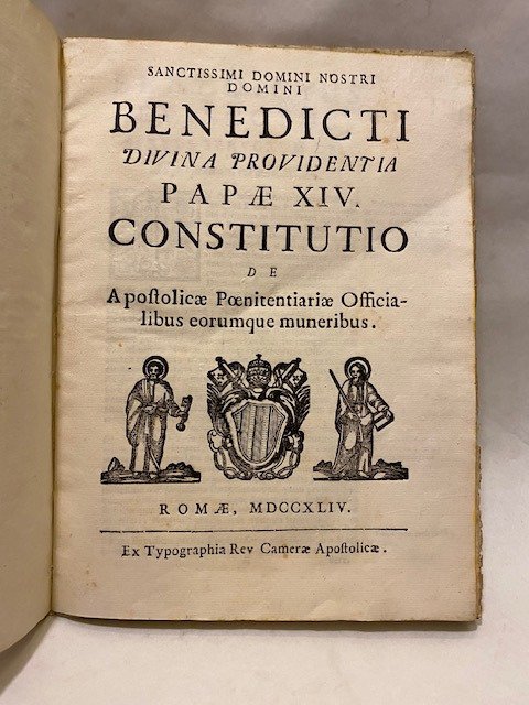 Benedetto XIV - Sanctissimi domini nostri domini Benedicti divina providentia Papae XIV. Constitutio de Apostolicae - 1744-1744