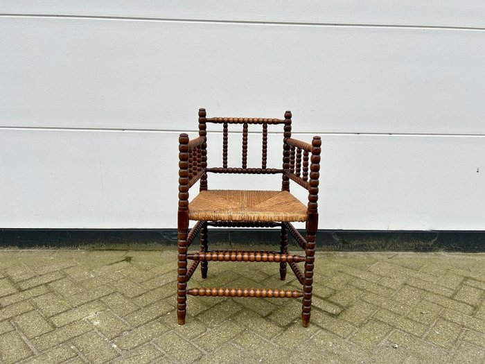 椅子 - 扶手椅 - 橡木, 芦苇