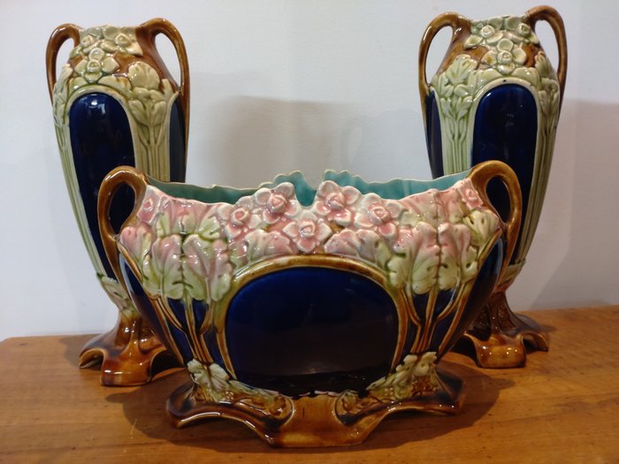 Vase  - Töpferware, Matsch