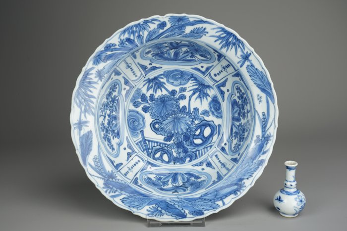 Klapmuts bowl - Porselein - Egret mark - Wanli (1573-1619)