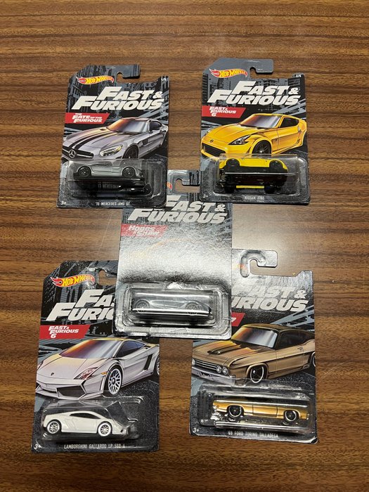 Hot Wheels 1:64 - 5 - Model car - Mattel serie completa fast & furious