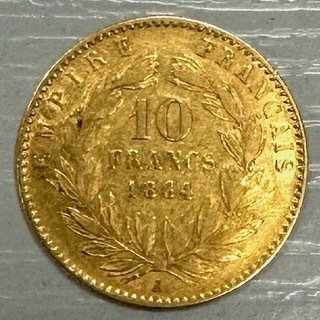 Frankrig. Napoléon III (1852-1870). 10 Francs 1864-A, Paris  (Ingen mindstepris)