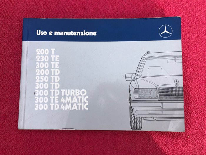 Pieza de coche - Mercedes-Benz - Libretto d’uso e manutenzione Mercedes 200 T e altri modelli - 1980-1990