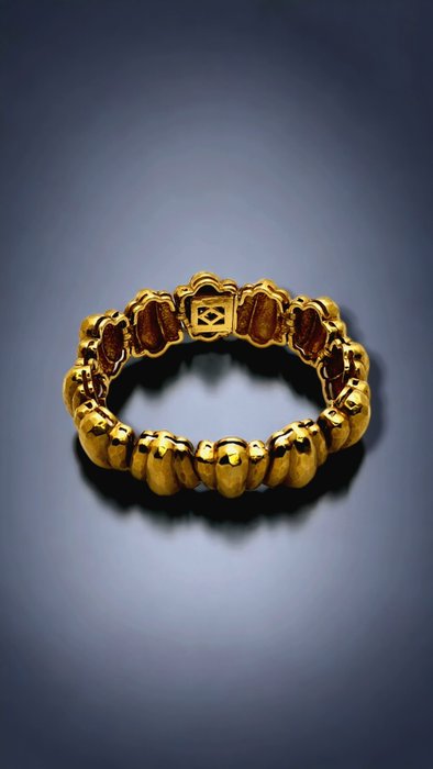 Robert Wander Winc  18K Gold Vintage Bracelet Circa 1970s Heavy 99.3 Grams - Armband Gelbgold