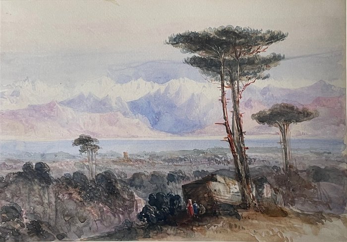 Alfed Pizzy Newton (1830-1883) - A view in Greece