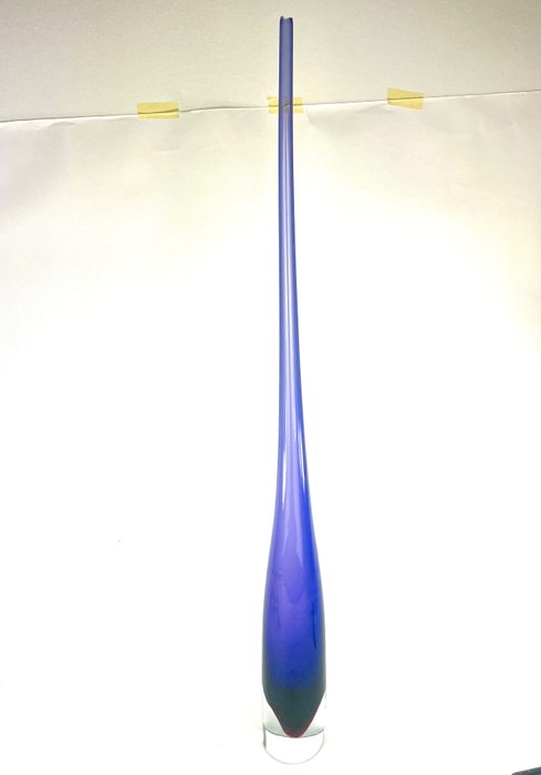 Roberto Beltrami - 花瓶 -  紫晶笛  - 穆拉諾玻璃