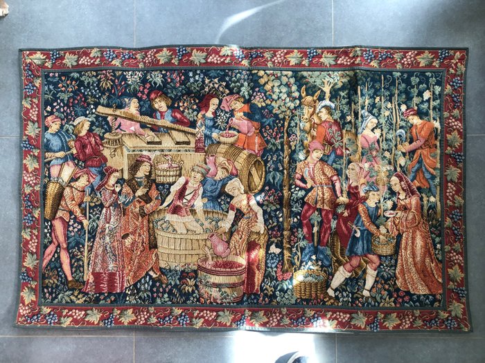 Goblys France LES VENDANGES tapisserie - Tapestry  - 140 cm
