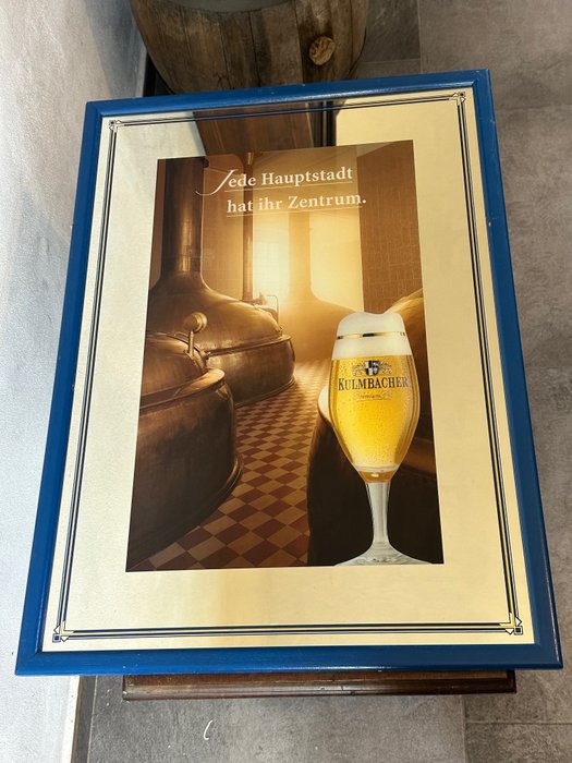 Kulmabacher - Διαφημιστική πινακίδα (1) - Γυαλί, Ξύλο, καθρέφτης