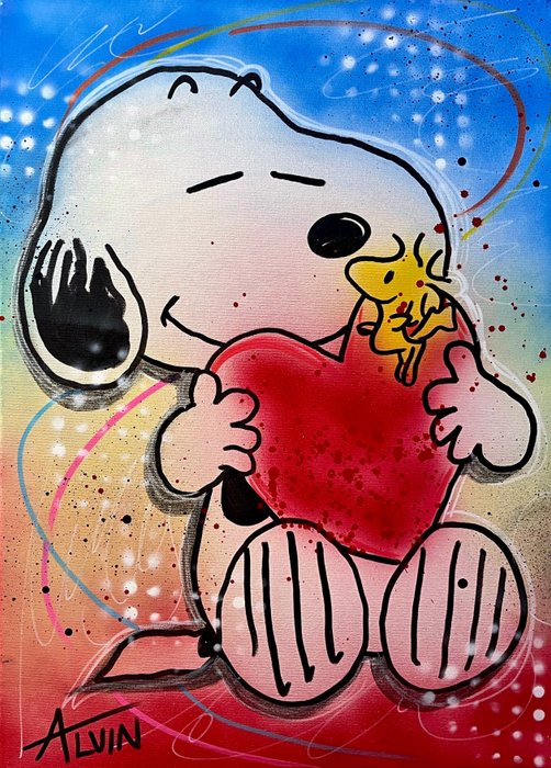 Alvin Silvrants (1979) - Snoopy & Woodstock Love