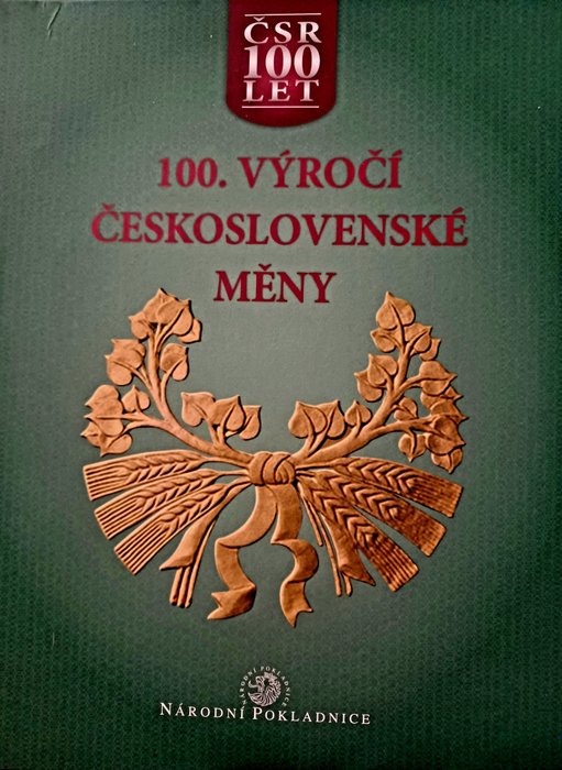 Cehia. Coin set 2019 100th Anniversary of the Introduction of the Czechoslovak Currency  (Fără preț de rezervă)