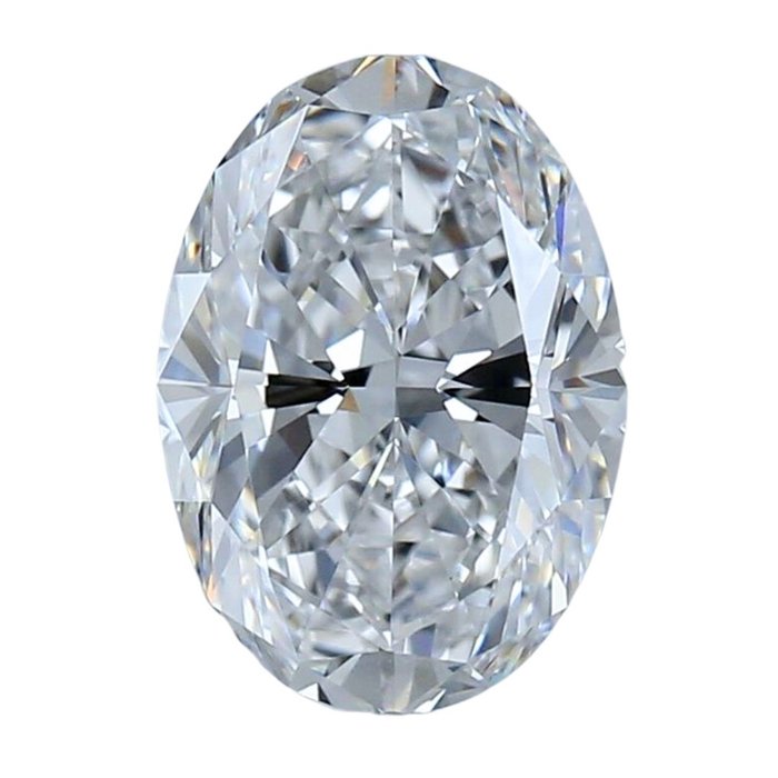 1 pcs 鑽石 - 2.01 ct - 明亮型, 橢圓形 - D (無色) - VVS1