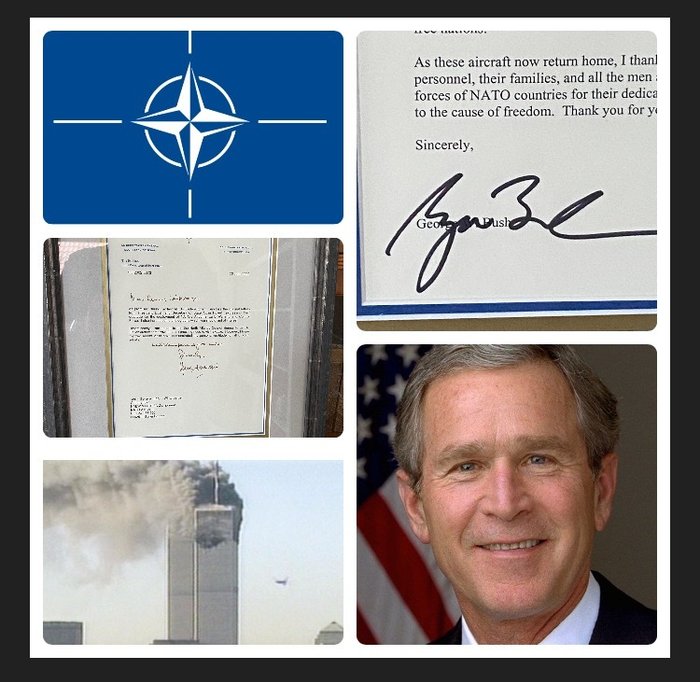 George W. Bush - Brief an den NATO-Generalsekretär Lord Robertson für den Einsatz nach 9/11 2001 - 2002